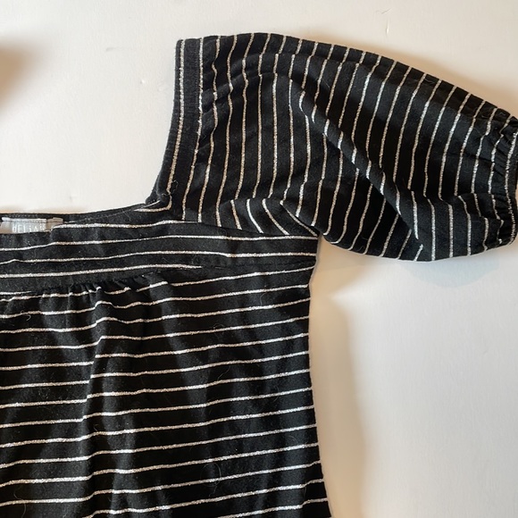 Y2K Vintage - DELiAs Striped Lurex Square Neck Top - Picture 1 of 5